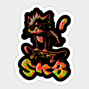 Skater Cat | Hardcore Cat | Radical Cat Sticker